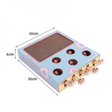 Lade das Bild in den Galerie-Viewer, Cat Toys Funny Cat Toy Turntable Ball Cat Scratch Board Round Corrugated Paper Turntable Grinder Round Multi Holes Grind Claw Training
