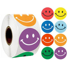 Load image into Gallery viewer, 2x500pcs Christmas Xmas Korean 8-Color Smiling Face Envelope Gift Packaging Bag Stationery Sticker Label tape
