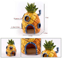 Load image into Gallery viewer, 3 pcs fish tank decoration fish shrimp dodge burrow cute dolls ornament pineapple house home
