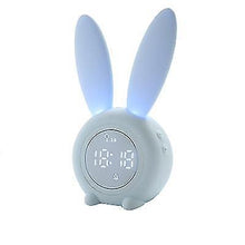 Load image into Gallery viewer, Night lights ambient lighting magnetic timed night light with sound sensor alarm clock cute rabbit shape usb charging green
