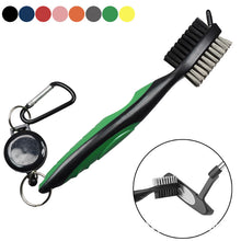 Lade das Bild in den Galerie-Viewer, 2PCs Golf Swing Trainer Clubs Two-Sided Brush Golf Cleaning Utility Brushes

