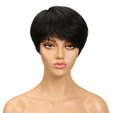 Load image into Gallery viewer, Women Wig Fashion Monochrome Short Straight Hair Bob Haircut W81
