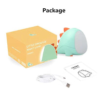 Lade das Bild in den Galerie-Viewer, Night lights ambient lighting usb rechargeable led dinosaur night light green
