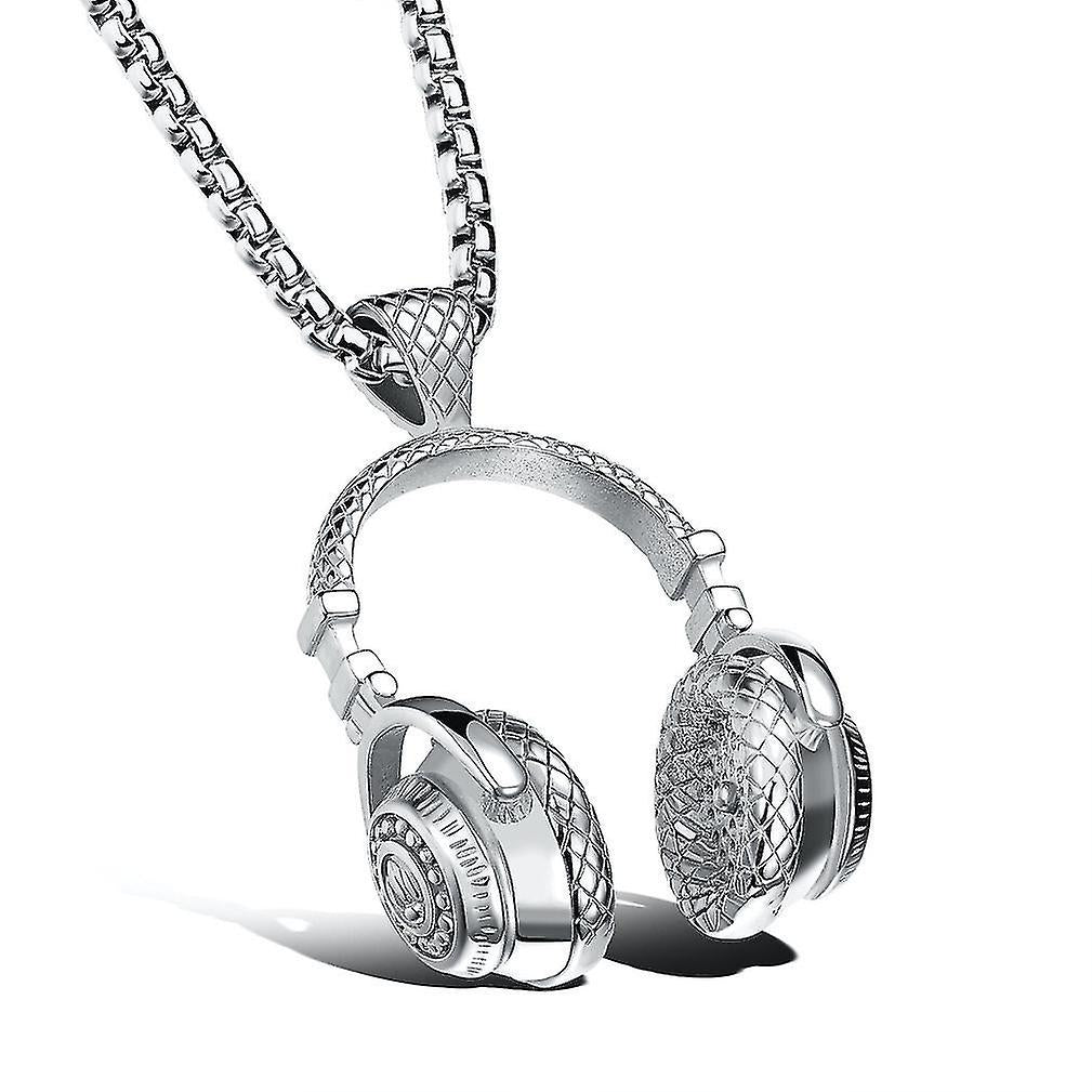 Necklaces men necklace men rock headset stainless titanium steel pendant for ball