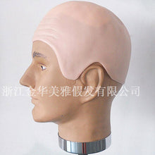 Load image into Gallery viewer, 2x Halloween Xmas Christmas Gifts Decoration Bald Monk Head Leather Wig Head Cover
