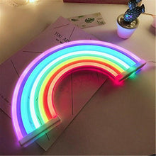 Load image into Gallery viewer, Night lights ambient lighting rainbow neon sign led wall lamps kids baby room nursey bedside night light lamp
