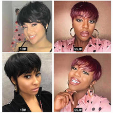 Load image into Gallery viewer, Women Wig Fashion Monochrome Short Straight Hair Bob Haircut W81
