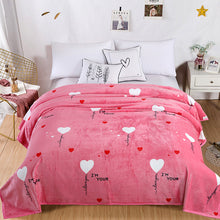 Load image into Gallery viewer, Thickened Autumn and Winter Blanket Flannel Blanket Flannel Air Conditioning Blanket Coral Fleece
