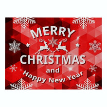 Load image into Gallery viewer, 2PCS Christmas Tablecloths Dinner Table Placemat Tea Party Kitchen Accessories Bowl Cup Pad Drink Coasters
