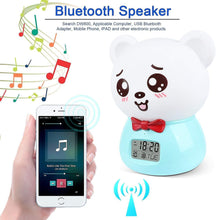Load image into Gallery viewer, Lamps Belita Amy Alarm Clock Children Digital 7 Colors Silicone Pat Night Light Alarm Clock With Bl
