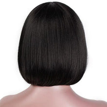 Load image into Gallery viewer, Wigs Women Black Bob Short Straight With Bangs Fringe Hair Wigs
