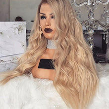 Load image into Gallery viewer, Wigs Women Long Blonde Synthetic Wigs Wavy Hair Fashion Party Wig
