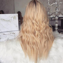 Load image into Gallery viewer, Wigs Women Long Blonde Synthetic Wigs Wavy Hair Fashion Party Wig
