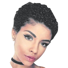 Load image into Gallery viewer, Wigs Short Afro Curly Wigs Synthetic Black Hair Wig For African Women
