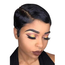 Load image into Gallery viewer, Wigs Women Natural Boy Cut Short Black Hair Wig Synthetic Wigs
