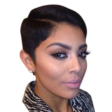 Load image into Gallery viewer, Wigs Women Natural Boy Cut Short Black Hair Wig Synthetic Wigs
