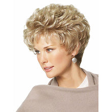 Load image into Gallery viewer, Wigs Women Blonde Curly Wavy Short Hair Head Cover Synthetic Wig
