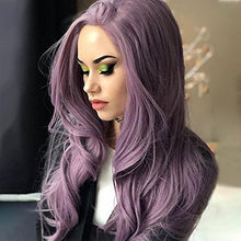 Lade das Bild in den Galerie-Viewer, Wigs Women Long Brown Wigs Party Wavy Hair Synthetic Fashion Wig Pink Long Curly Hair

