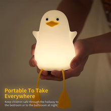 Load image into Gallery viewer, Night Lights &amp; Ambient Lighting Cute Seagull Night Light Cute Christmas Duck Silicone Bedroom Night
