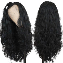 Load image into Gallery viewer, Wigs Fashion Women Long Black Wig Wavy Hair Synthetic Full Wigs
