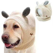 Load image into Gallery viewer, Dog Apparel Dog Cat Knit Beanie Hat Muffs Noise Protection For Anxiety Relief Calming Puppy Winter
