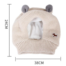 Load image into Gallery viewer, Dog Apparel Dog Cat Knit Beanie Hat Muffs Noise Protection For Anxiety Relief Calming Puppy Winter

