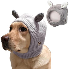 Load image into Gallery viewer, Dog Apparel Dog Cat Knit Beanie Hat Muffs Noise Protection For Anxiety Relief Calming Puppy Winter
