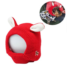 Load image into Gallery viewer, Dog Apparel Dog Cat Knit Beanie Hat Muffs Noise Protection For Anxiety Relief Calming Puppy Winter
