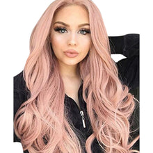Load image into Gallery viewer, Wigs Women Long Pink Wavy Hair Wig Cosplay Fashion Party Wigs
