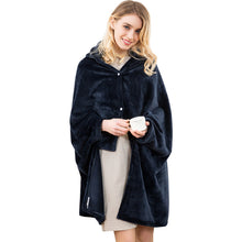 Load image into Gallery viewer, Flannel Blanket Cape and Shawl Cartoon Blanket Soft Breathable Autumn and Winter Lunch Break Blanket
