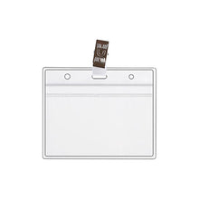 Lade das Bild in den Galerie-Viewer, 10 Business Card Cases Card Protector Immunization Record Cards Holder Clear Plastic Sleeve With Clip
