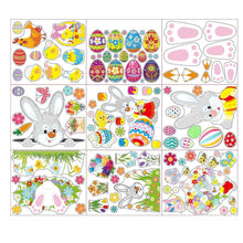 Load image into Gallery viewer, Home Decor Decals Easter Easter Cartoon Children Bunny Chick Sticker Wall Sticker Window Sticker No2273
