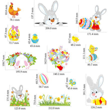 Load image into Gallery viewer, Home Decor Decals Easter Easter Cartoon Children Bunny Chick Sticker Wall Sticker Window Sticker No2273
