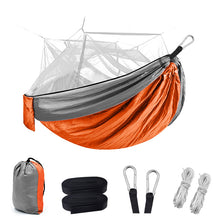 Load image into Gallery viewer, 260 * 140CM Camping Hammock Outdoor Camping Belt Mosquito Net Hammock Anti Mosquito Mesh

