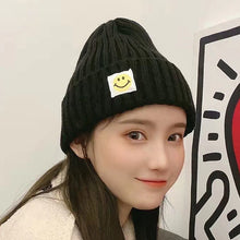 Lade das Bild in den Galerie-Viewer, Warm Winter Knit Beanie Hats Women Woolen Cap  Korean Style Japanese Cute All-Match Unisex
