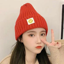 Lade das Bild in den Galerie-Viewer, Warm Winter Knit Beanie Hats Women Woolen Cap  Korean Style Japanese Cute All-Match Unisex

