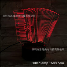 Load image into Gallery viewer, Saxophone 3D Small Night Lamp Smart Bluetooth Audio Alarm Clock USB Touch Remote Bedroom 3D Visual Table Lamp
