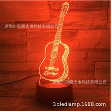 Load image into Gallery viewer, Saxophone 3D Small Night Lamp Smart Bluetooth Audio Alarm Clock USB Touch Remote Bedroom 3D Visual Table Lamp
