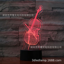 Load image into Gallery viewer, Saxophone 3D Small Night Lamp Smart Bluetooth Audio Alarm Clock USB Touch Remote Bedroom 3D Visual Table Lamp
