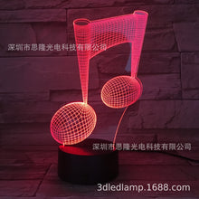 Load image into Gallery viewer, Saxophone 3D Small Night Lamp Smart Bluetooth Audio Alarm Clock USB Touch Remote Bedroom 3D Visual Table Lamp
