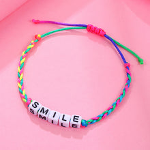 Load image into Gallery viewer, 3PCs Words Hand-Woven Children&#39;s Bracelet Christmas Children&#39;s Day Gifts for Girls

