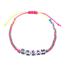 Load image into Gallery viewer, 3PCs Words Hand-Woven Children&#39;s Bracelet Christmas Children&#39;s Day Gifts for Girls
