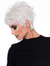 Load image into Gallery viewer, Women Wig Short Hair Realistic Silver White Middle-Aged and Elderly Headgear W98
