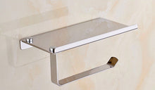 Lade das Bild in den Galerie-Viewer, 304 Stainless Steel Thickened Tissue Holder Handphone-Friendly Dual-Purpose Tissue Box Roll Stand
