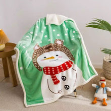 Lade das Bild in den Galerie-Viewer, Double Layer Thickened Cartoon Lambswool Flannel Children's Blanket Baby Blanket Gift Blanket
