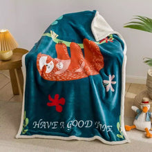 Lade das Bild in den Galerie-Viewer, Double Layer Thickened Cartoon Lambswool Flannel Children's Blanket Baby Blanket Gift Blanket
