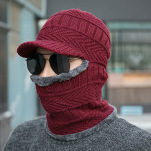 Lade das Bild in den Galerie-Viewer, Warm Winter Knit Beanie Hats Men's Outdoor Cycling One-Piece Fleece Thickened Wool Unisex
