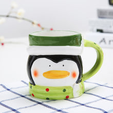 Lade das Bild in den Galerie-Viewer, Xmax Christmas Cup Gift plus Gift Ceramic Mark Creative 3D Animal Water
