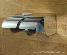 Lade das Bild in den Galerie-Viewer, 304 Stainless Steel Tissue Box Sealed Waterproof Double Tissue Holder with Cigarette Box Square
