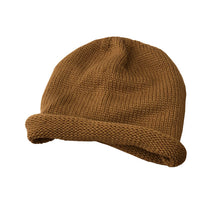 Lade das Bild in den Galerie-Viewer, Warm Winter Knit Beanie Hats Japanese Autumn and Winter Solid Color Curling Woolen Cap Men and Women Unisex
